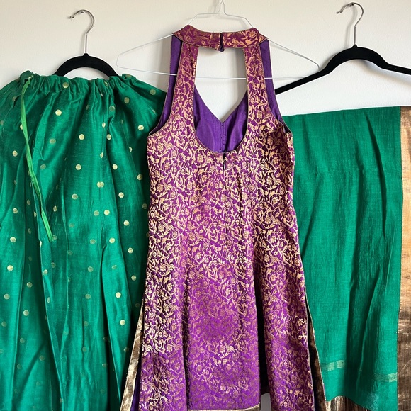 3 Piece Indian Ethnic Lengha Choli Set - Picture 4 of 4